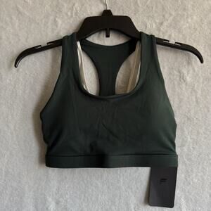 Fabletics Boost Medium Impact Sports Bra Women’s size XS Green Racerback NWT